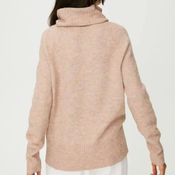 Aritzia The Group Babaton Plutarch Pink Funnel Neck Alpaca Wool Sweater | XXS - Picture 3 of 8